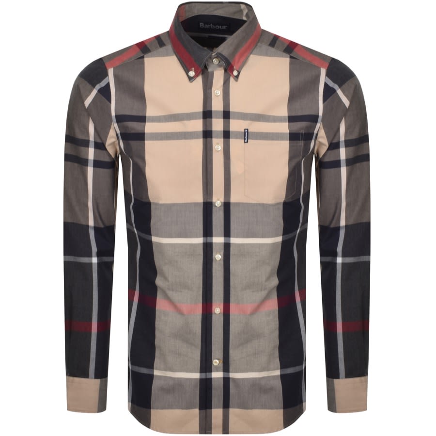 Alternative Image for ProductBarbour Long Sleeved Tartan 5 Shirt Stone1